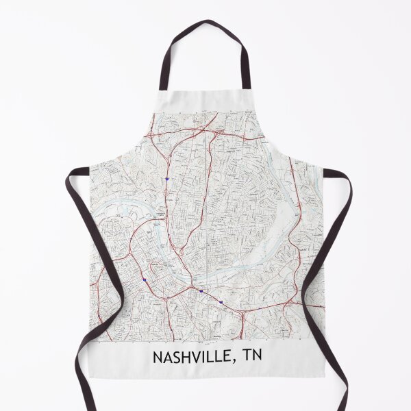 Item preview, Nashville, TN Topographical Map Clean designed and sold by PGHPhotoCo.