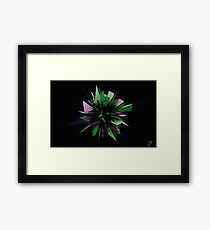 Shard Series 1 - Green/Purple Framed Print