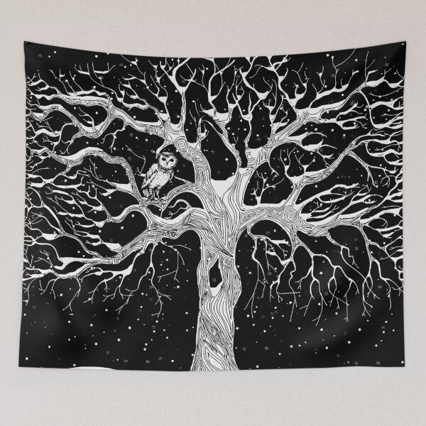 Item preview, Midwinter (black and white) designed and sold by firespiral.