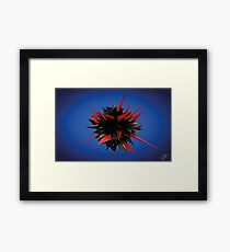 Shard Series 1 - Red/Black Framed Print