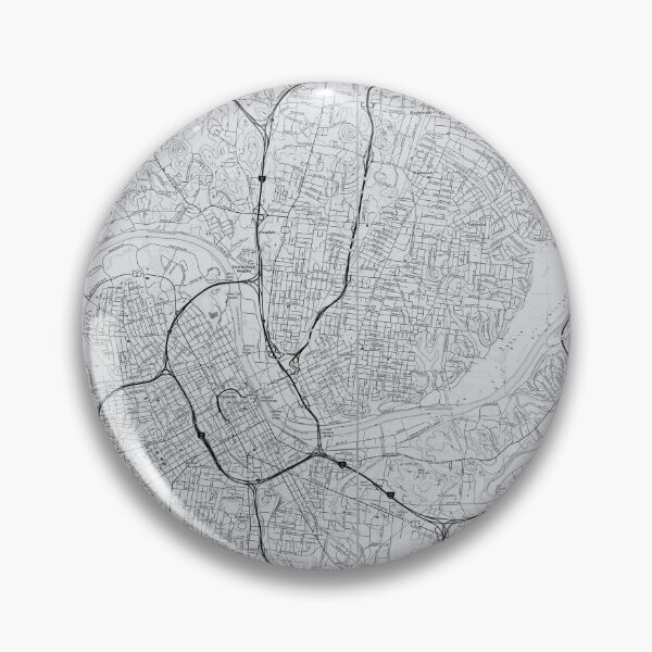 Item preview, Nashville, TN Topographical Map Grey designed and sold by PGHPhotoCo.