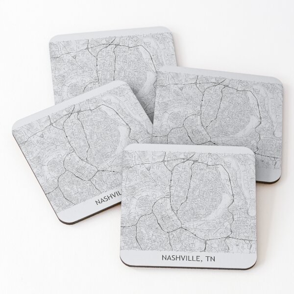 Item preview, Nashville, TN Topographical Map Grey designed and sold by PGHPhotoCo.