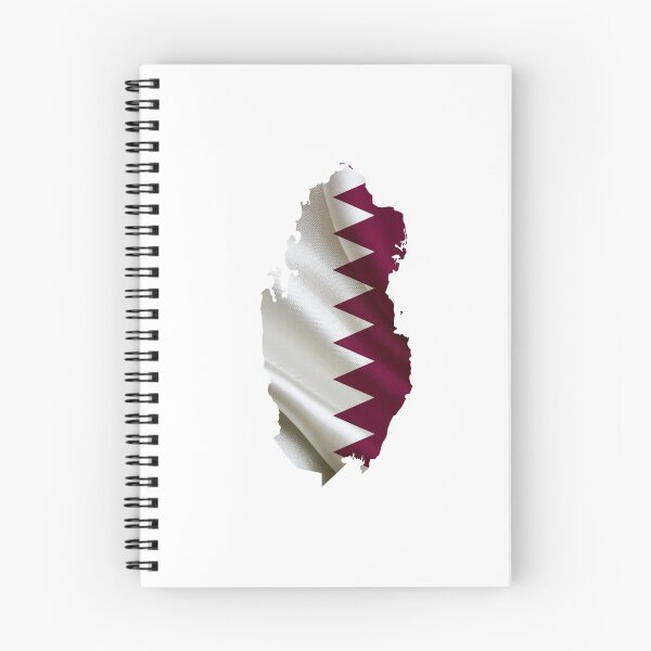 Item preview, Qatar Map on Flag Stylish Design designed and sold by ArabCorner.