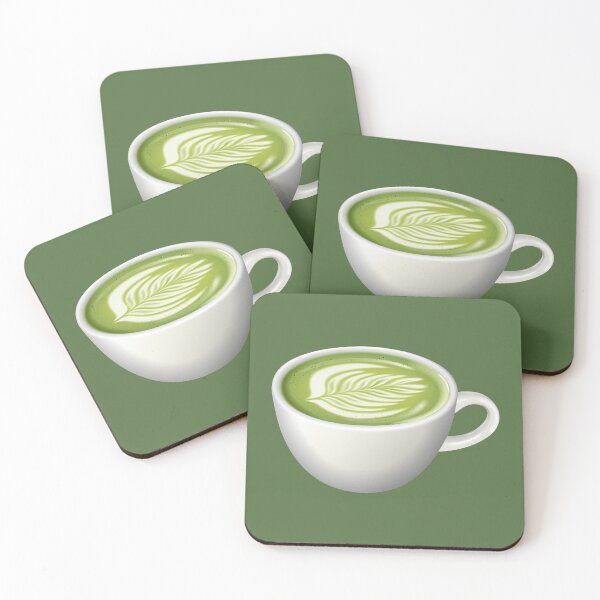 Item preview, Cup Of Hot Matcha Green Tea Latte designed and sold by Alicia Chee.