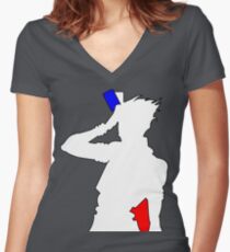 hisoka Women's Fitted V-Neck T-Shirt
