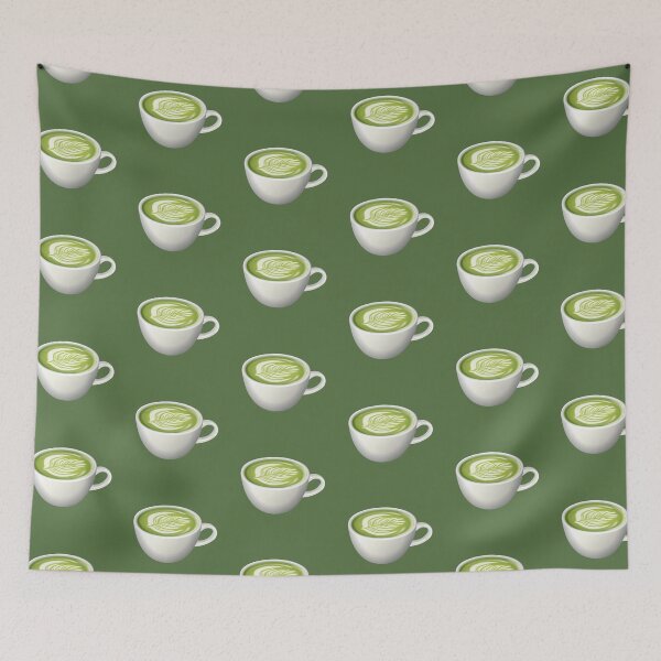 Item preview, Cup Of Hot Matcha Green Tea Latte designed and sold by Alicia Chee.