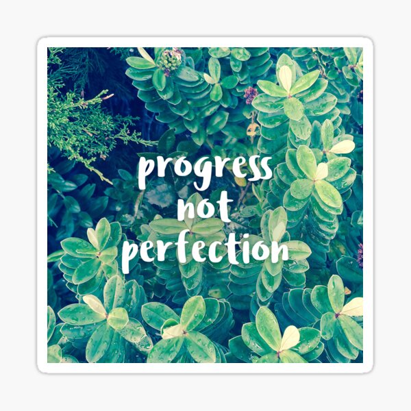 Progress not Perfection Sticker