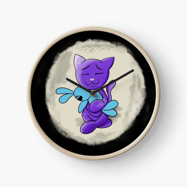 Little Cat and Mr. Fuzzby Night Time Clock