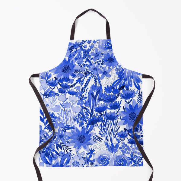 Item preview, Floral in blues designed and sold by Maleclaria.