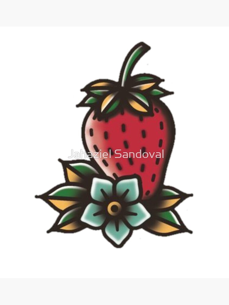 Strawberry Wildflower Outline Temporary Tattoo Floral Strawberries Cute  Fruit Tattoo Fruit Butt Tattoos for Women - Etsy Israel