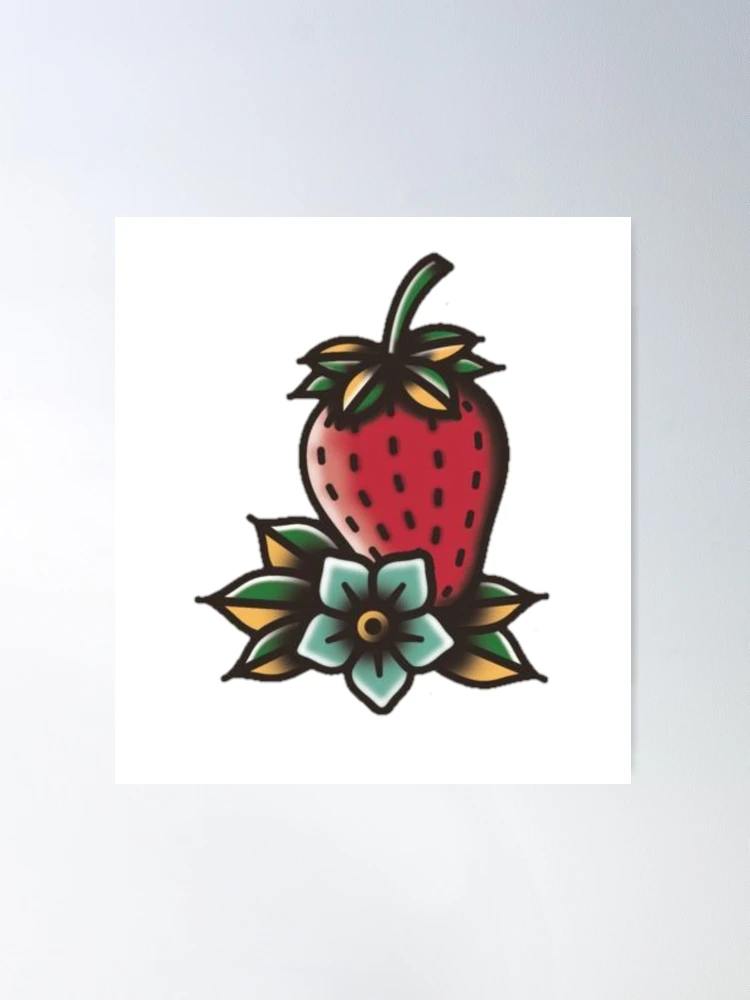 strawberry tattoo | One Day. One Sketch.