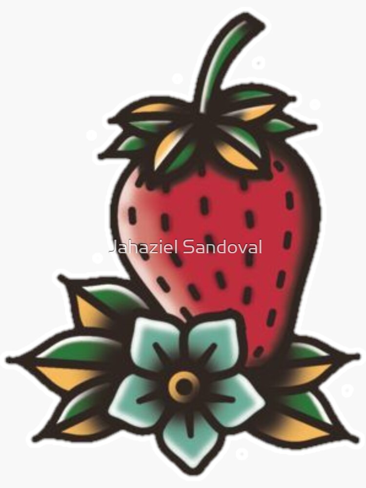 Premium Photo | A drawing of two strawberries with green leaves on black  background Generative AI
