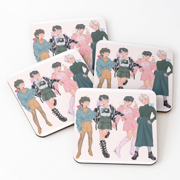 Item preview, Taekook and Namjin in skirts designed and sold by Beatrixyarritu.