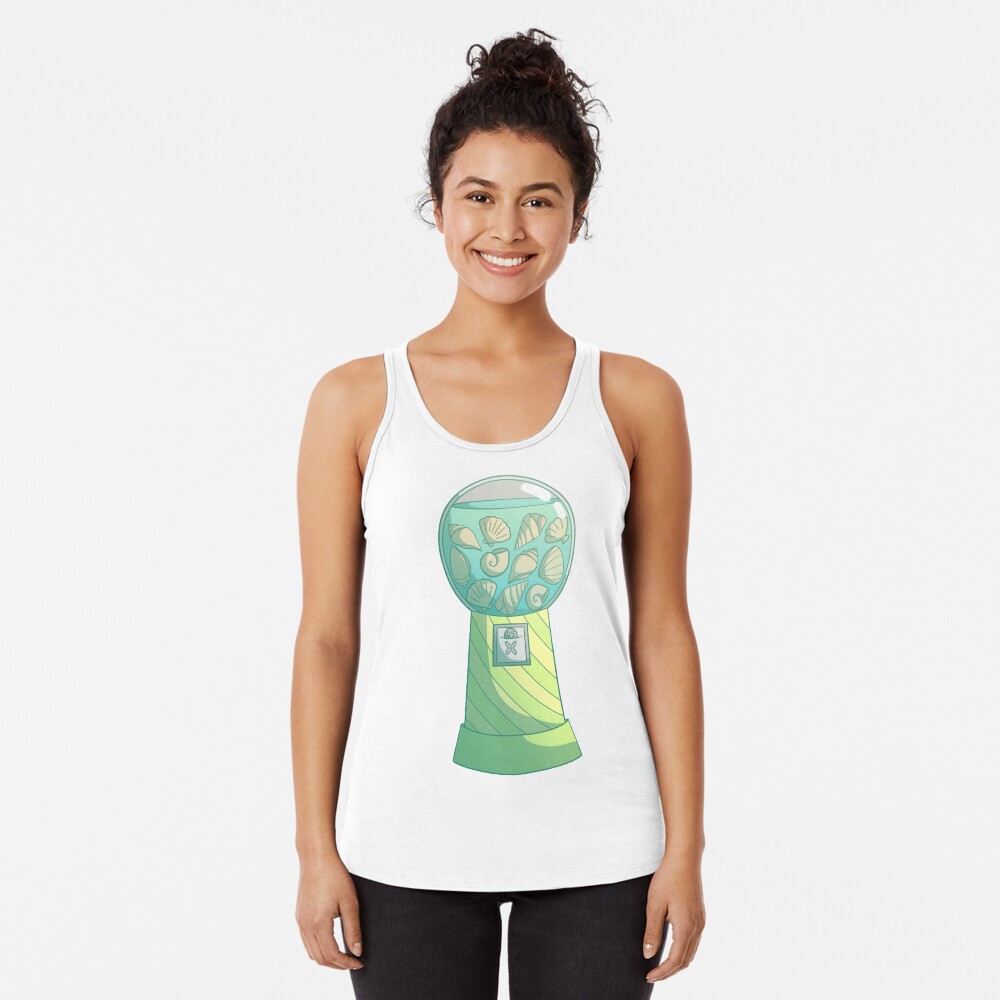 Seashell gumball machine Racerback Tank Top