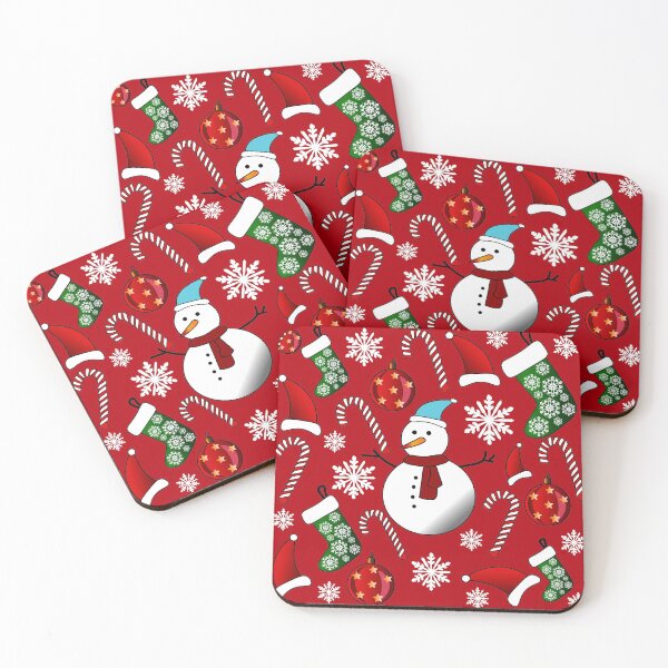 Item preview, Jolly Christmas-Red background designed and sold by Crazy-Jiraffe.