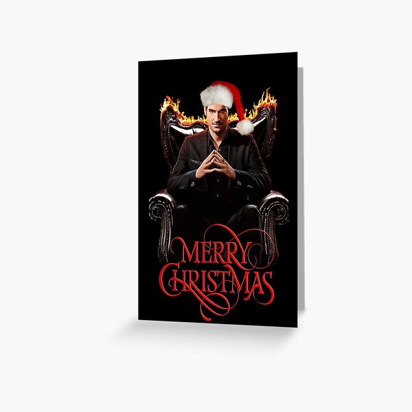 Lucifer Frohe Weihnachten Netflix-Serie Weihnachtsausgabe Grußkarte