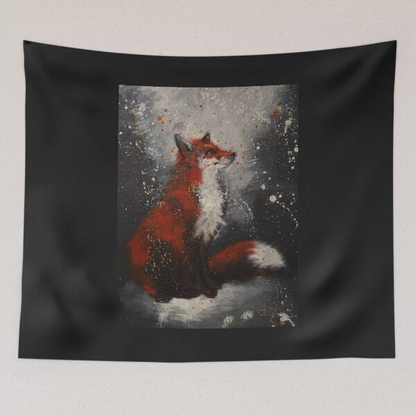 Item preview, fox in snow designed and sold by Ronfrenofert.