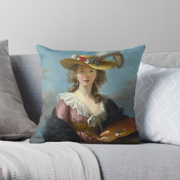Self Portrait by Elisabeth Vigee Le Brun Throw Pillow