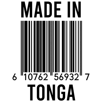 Artwork thumbnail, Made In Tonga by RandomStuffShop
