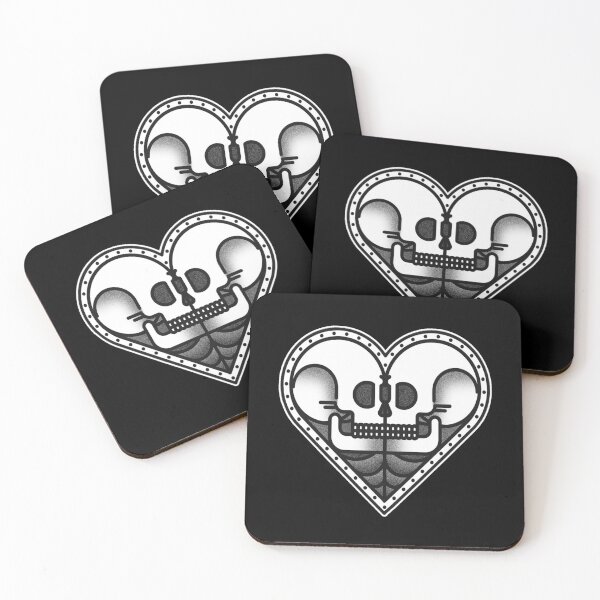 Item preview, Heart Skulls Tattoo Design designed and sold by Jahaziel Sandoval.
