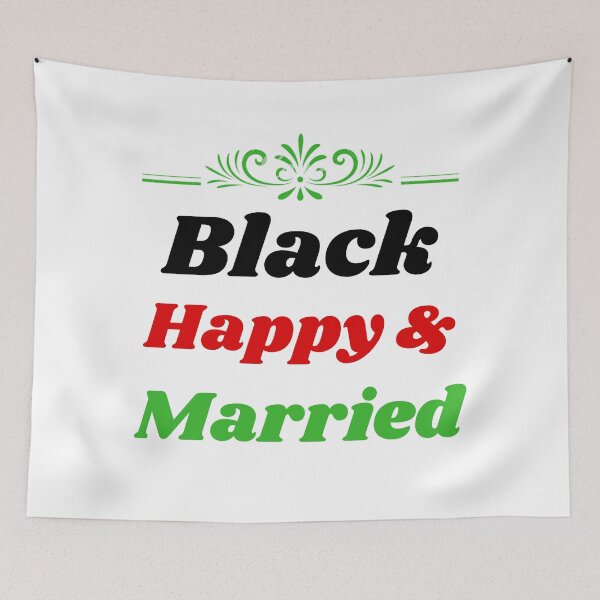 Item preview, Black Happy & Married designed and sold by Trendy Design.