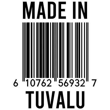 Artwork thumbnail, Made In Tuvalu by RandomStuffShop