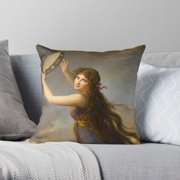 Lady Hamilton by Elisabeth Vigee Le Brun Throw Pillow
