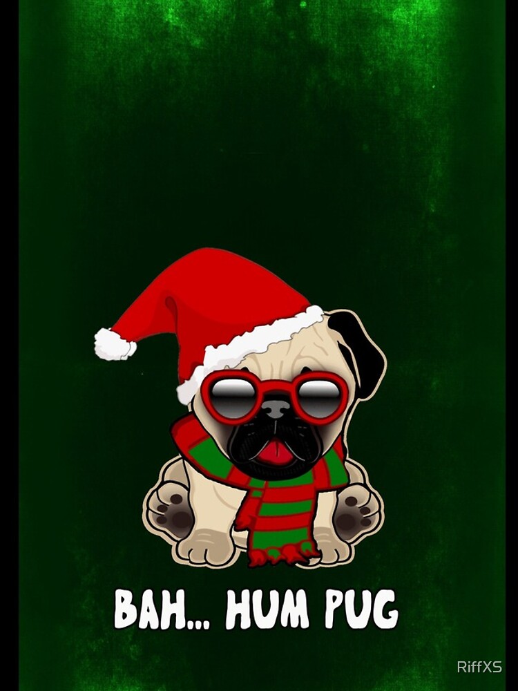 Thumbnail 4 of 4, iPhone Case, Bah Hum Pug designed and sold by RiffXS.