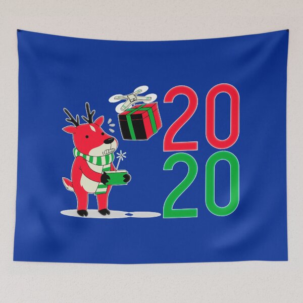 Item preview, Cute Funny Reindeer Quarantine Christmas Drone Remote Gift Present Delivery designed and sold by UrTops.