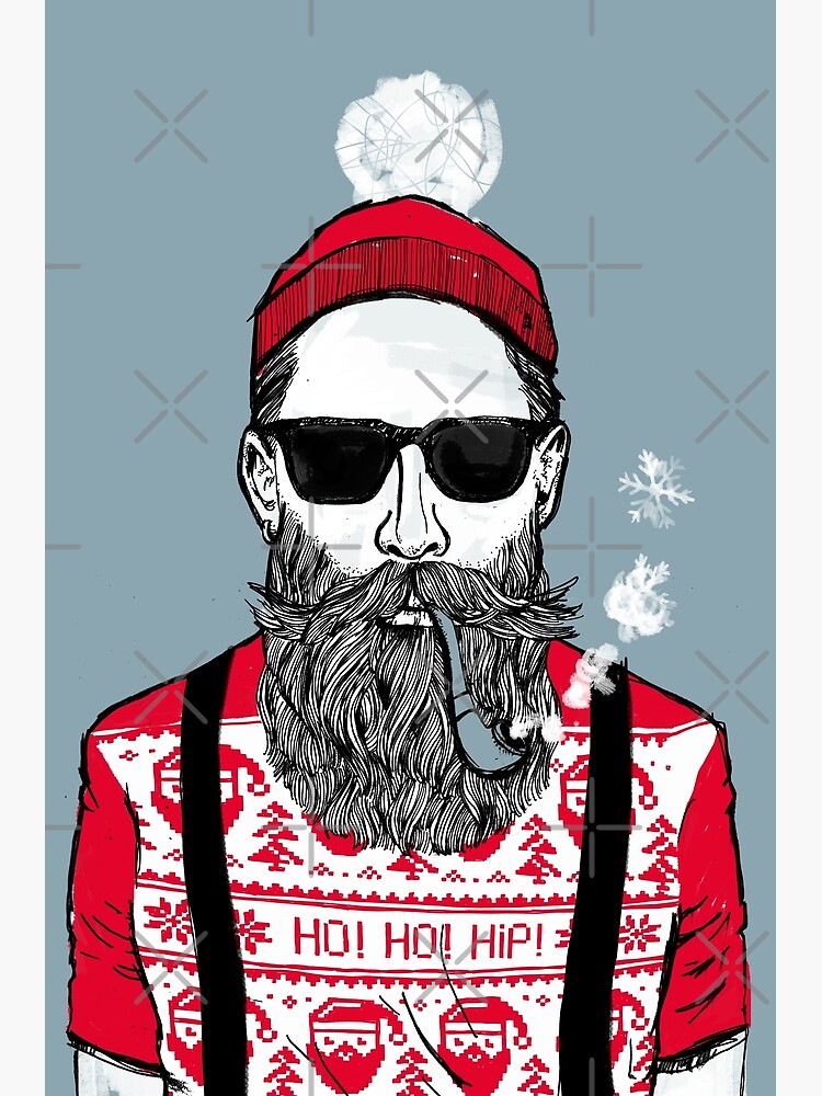 Christmas - Ho Ho Hipster by Doozal