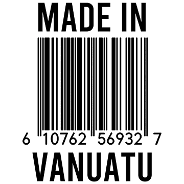 Artwork thumbnail, Made In Vanuatu by RandomStuffShop