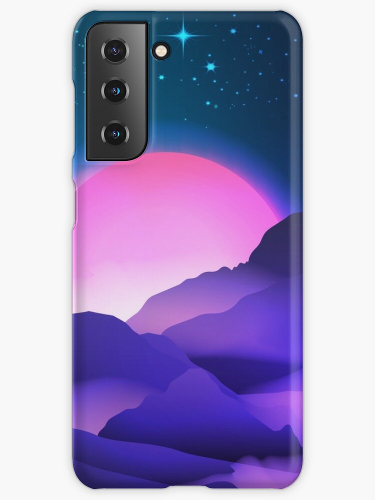 Druif Binnenwaarts Scherm fantastic sunset, starry sky, and purple clouds in the mountains.  watercolor design. Iphone or Samsung phone Case &amp;amp; Cover" Samsung  Galaxy Phone Case for Sale by RoManSmArt | Redbubble
