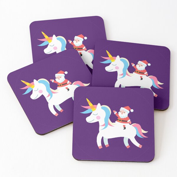 Item preview, Christmas Santa Riding Unicorn  designed and sold by akcent2015.