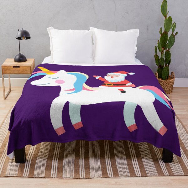 Item preview, Christmas Santa Riding Unicorn designed and sold by akcent2015.
