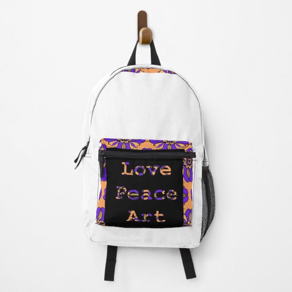 Item preview, love peace art violet and orange designed and sold by gahlo-art.