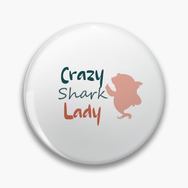 Item preview, Crazy Shark Lady  Vintage  ,  Best Birthday Gift  designed and sold by Soukainadesign.