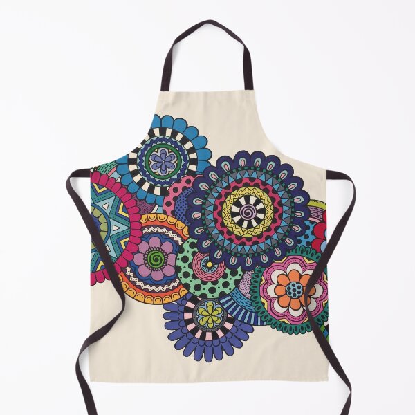 Mandalas On Ivory Apron