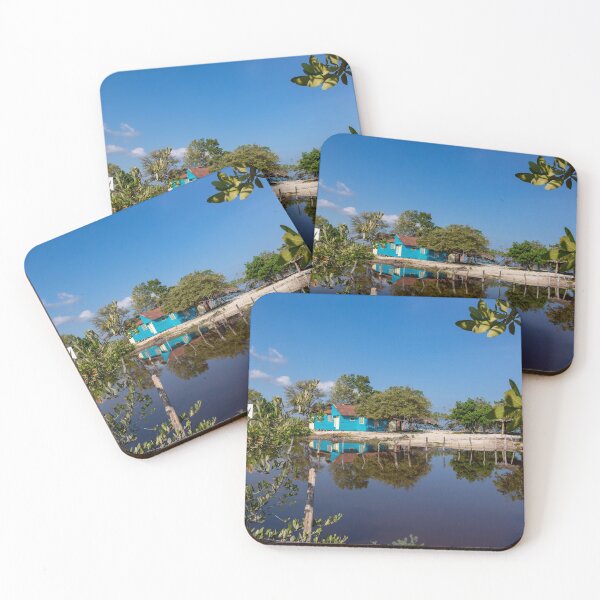 Item preview, blue house in the Dominican Republic designed and sold by Nicole Bleck.