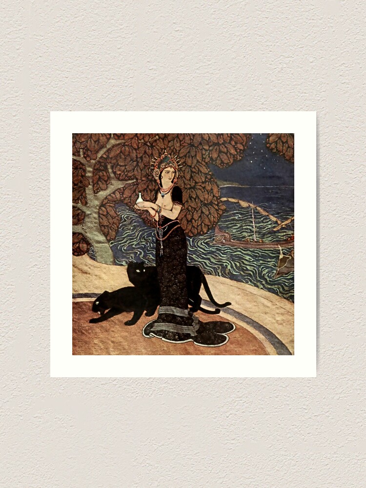 Framed Print // Circe In Her Garden