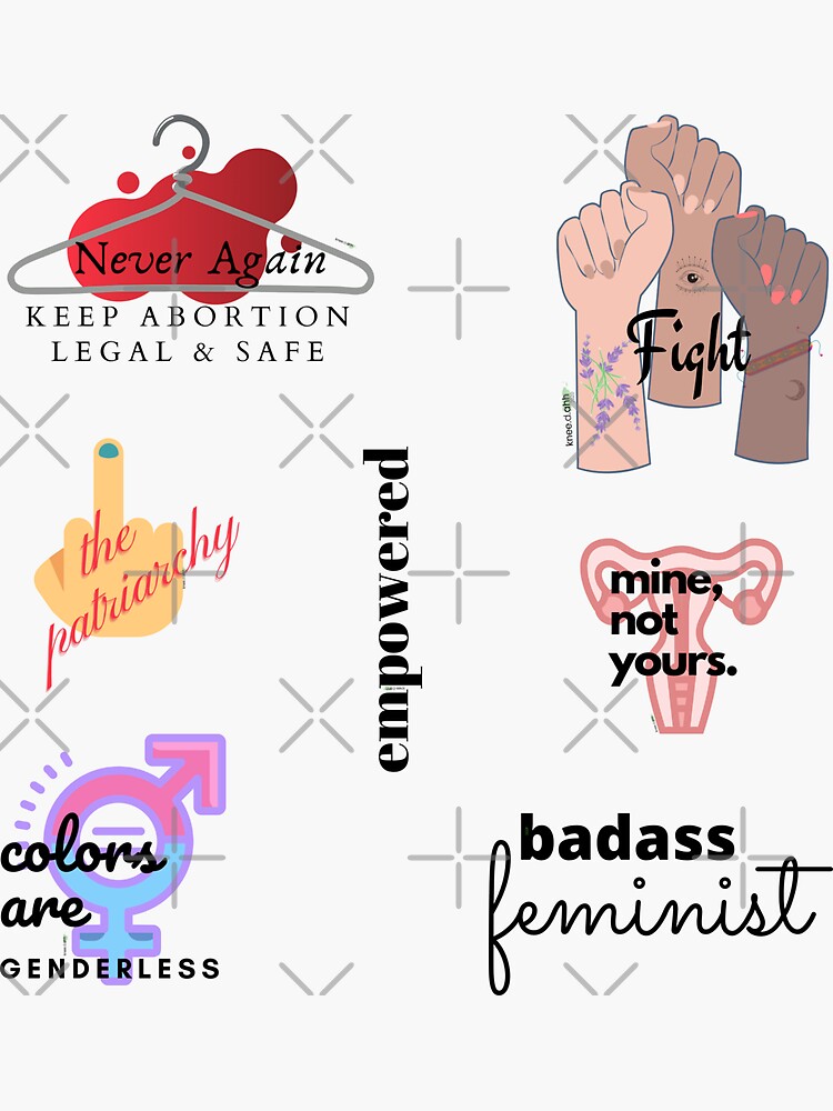 Feminist Sticker Pack Sticker For Sale By Nydiesita Redbubble