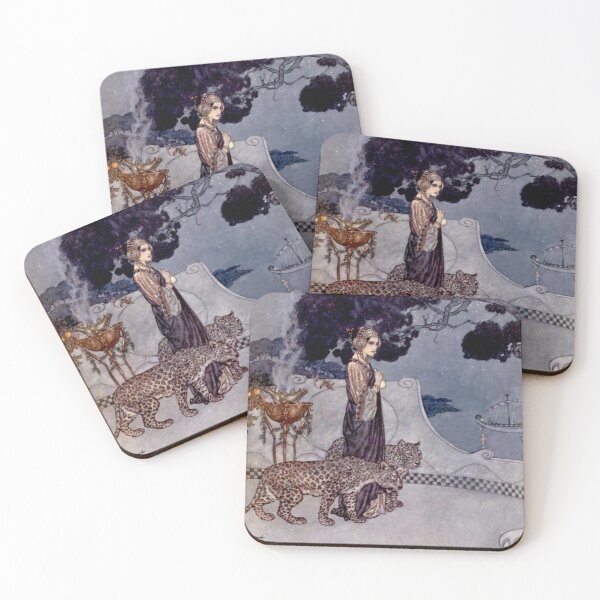 Item preview, “Circe With Leopards” by Edmund Dulac designed and sold by PatricianneK.