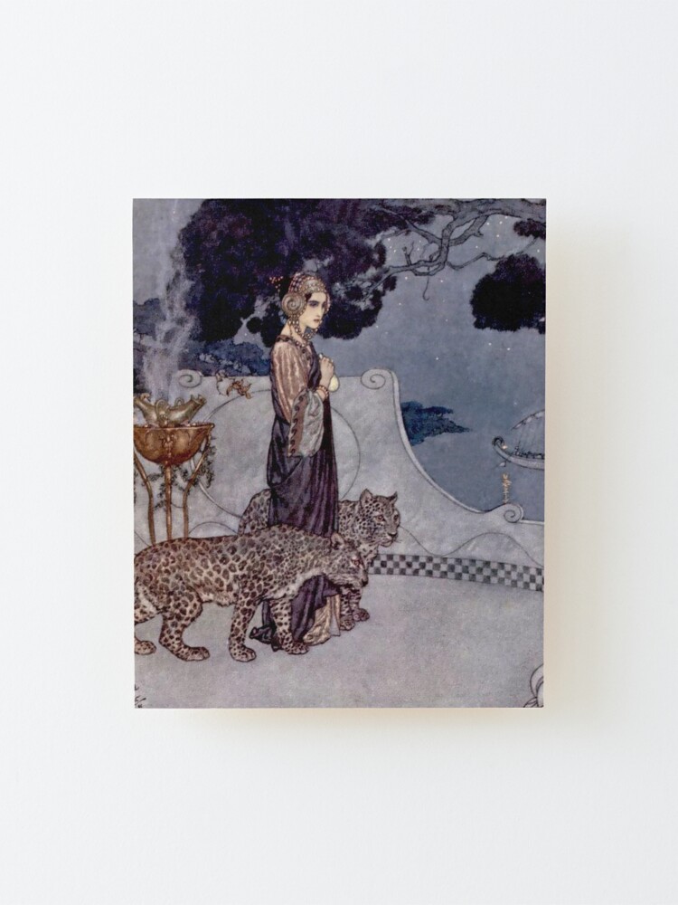 Alternate view of “Circe With Leopards” by Edmund Dulac Mounted Print