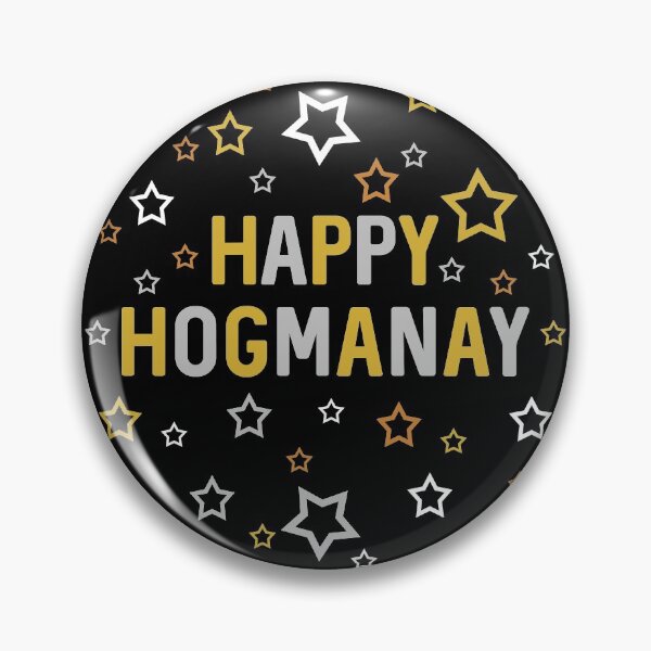Item preview, HAPPY HOGMANAY METALLIC TONE CELEBRATION DESIGN designed and sold by MacPean.