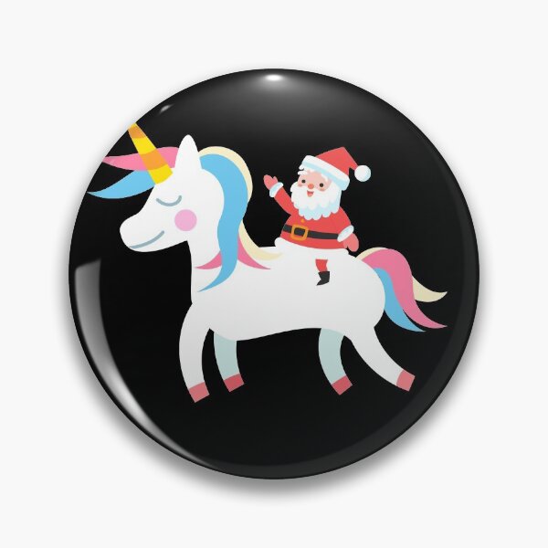 Item preview, Christmas Santa Riding Unicorn  designed and sold by akcent2015.