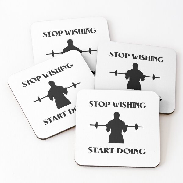 Item preview, Stop wishing start doing workout T-shirts designed and sold by Shirtssprea.
