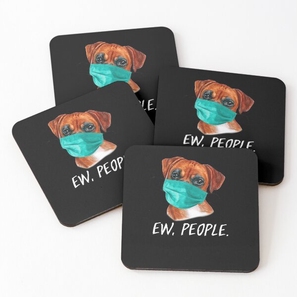 Item preview, BOXER dog wearing a face mask EW PEOPLE designed and sold by theshirtinator.