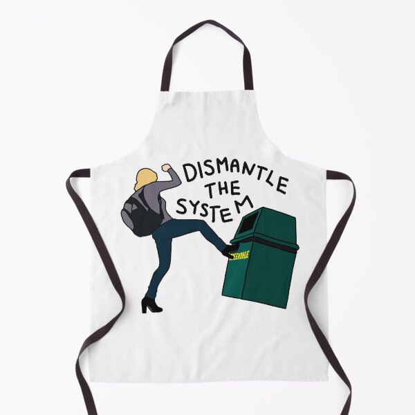 Item preview, Britta pateando un bote de basura de Greendale designed and sold by PaulinaS.