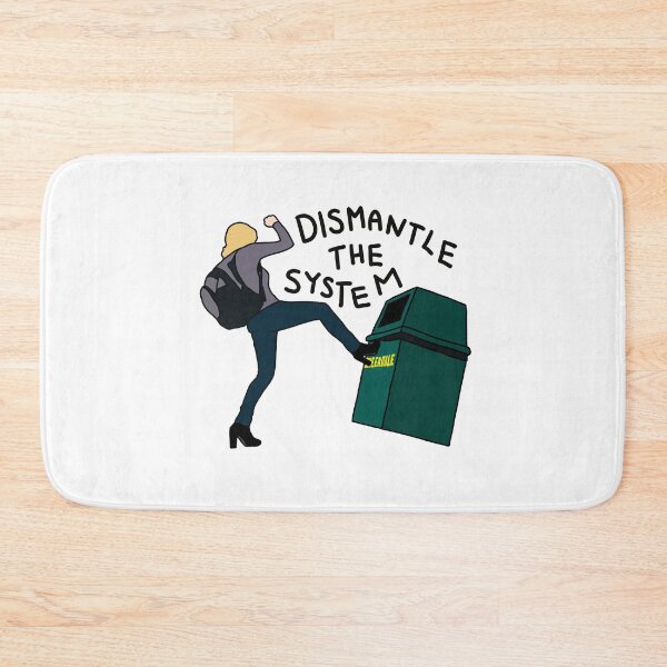 Item preview, Britta Kicking a Greendale Trash Can designed and sold by PaulinaS.
