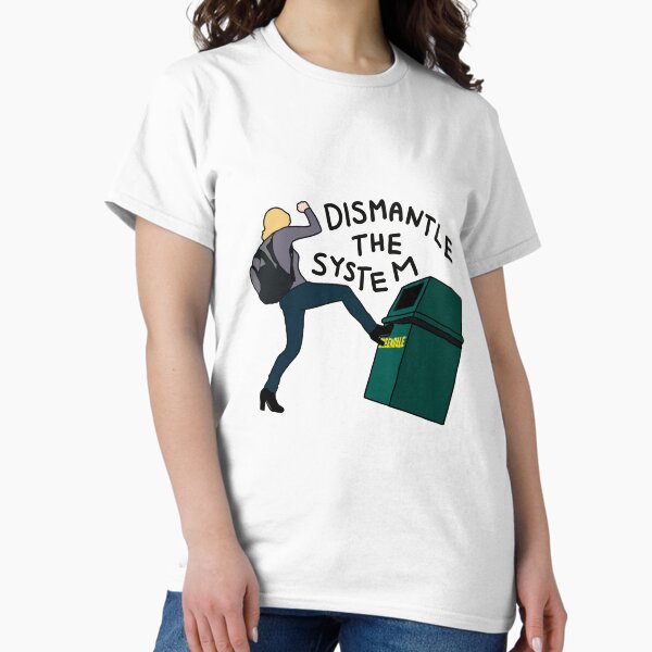 Item preview, Britta Kicking a Greendale Trash Can designed and sold by PaulinaS.