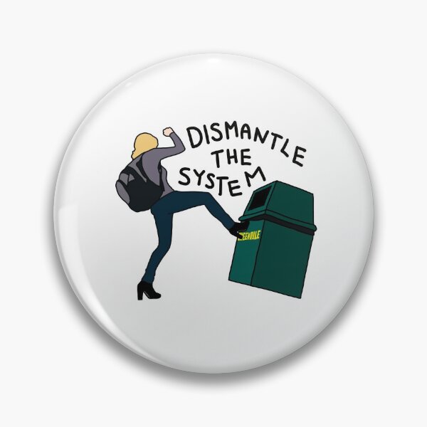 Item preview, Britta Kicking a Greendale Trash Can designed and sold by PaulinaS.